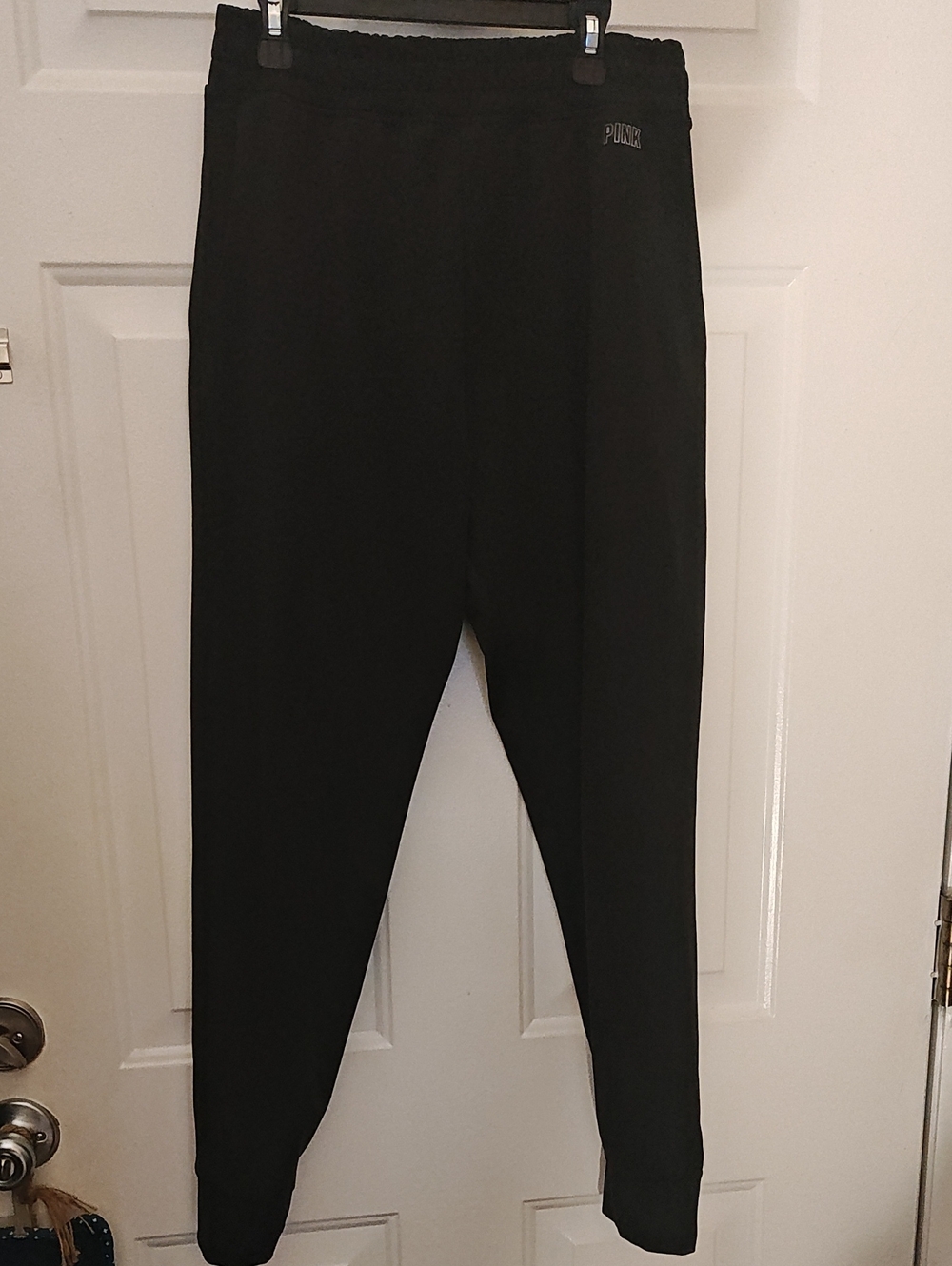 PINK Victoria's Secret Black Track Joggers